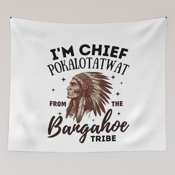 Item preview, I'm Chief Pokalotatwat from The Tribe Indigenous Native designed and sold by BornBorn.