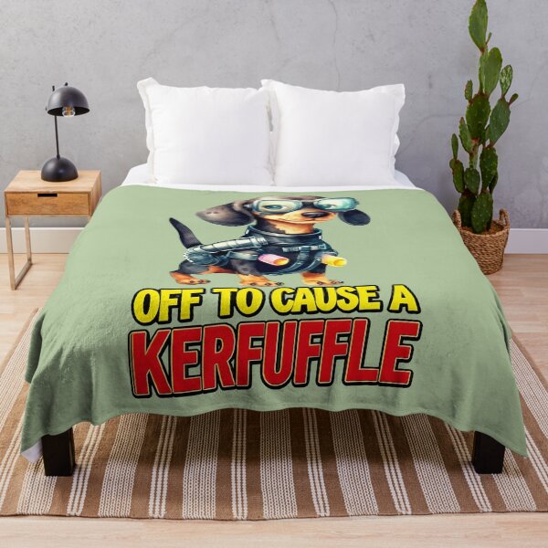 Item preview, Funny Dachshund Off To Cause A Kerfuffle Wiener Dog designed and sold by Zayavca.