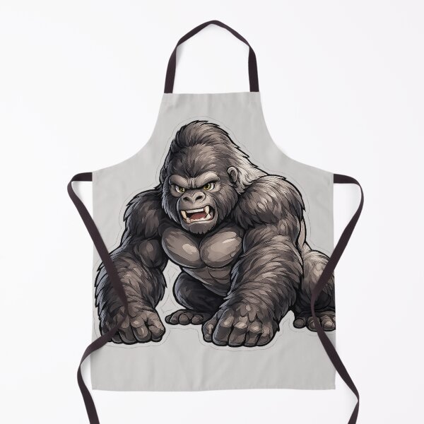 Item preview, Ferocious Gorilla Monster Sticker – Powerful Beast Illustration designed and sold by DrizzyV.