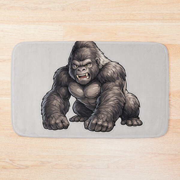 Item preview, Ferocious Gorilla Monster Sticker – Powerful Beast Illustration designed and sold by DrizzyV.