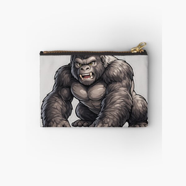 Item preview, Ferocious Gorilla Monster Sticker – Powerful Beast Illustration designed and sold by DrizzyV.