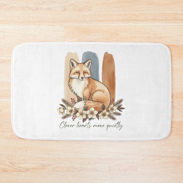 Item preview, Watercolor Fox With Floral Quote and Autumn Tones designed and sold by Furr-n-Purr.