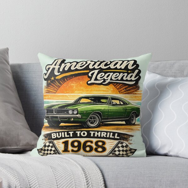 Item preview, American Legend 1968 Muscle Car AI Retro Graphic designed and sold by Cleora Art .