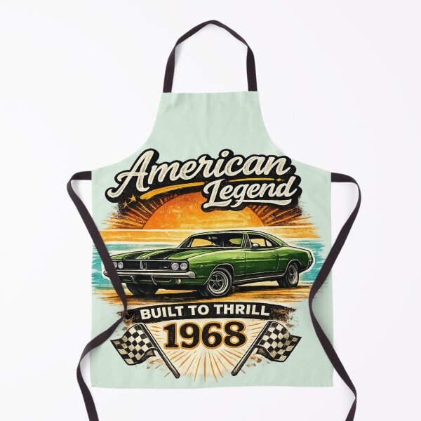Item preview, American Legend 1968 Muscle Car AI Retro Graphic designed and sold by Cleora Art .