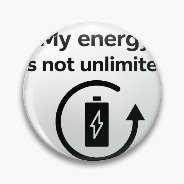 Item preview, My Energy Is Not Unlimited Recharge Burnout Introvert Self Care designed and sold by fancy-to-shop.