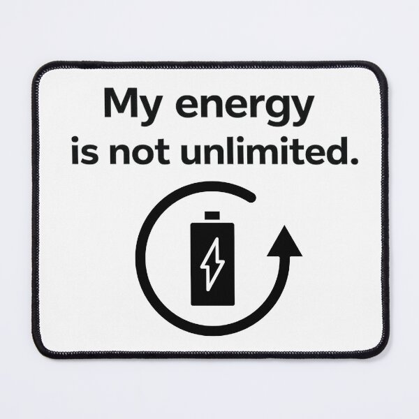 Item preview, My Energy Is Not Unlimited Recharge Burnout Introvert Self Care designed and sold by fancy-to-shop.