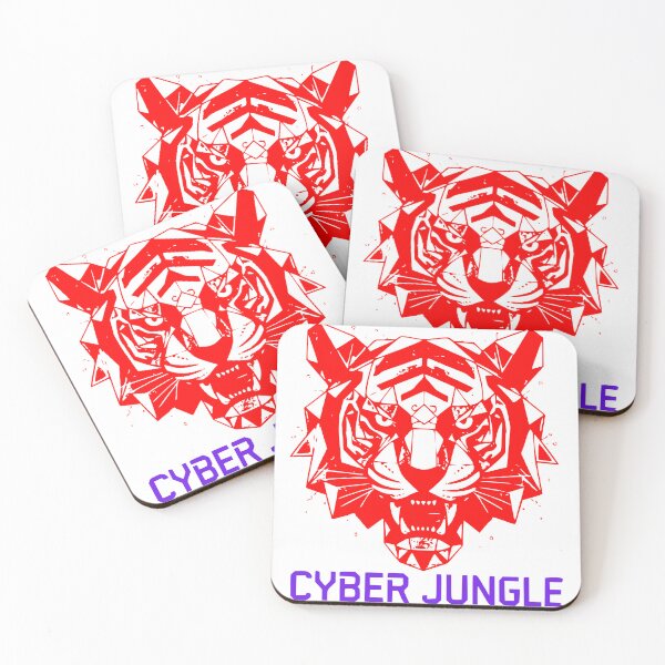 Item preview, cyber jungle tiger designed and sold by BeetBrush.