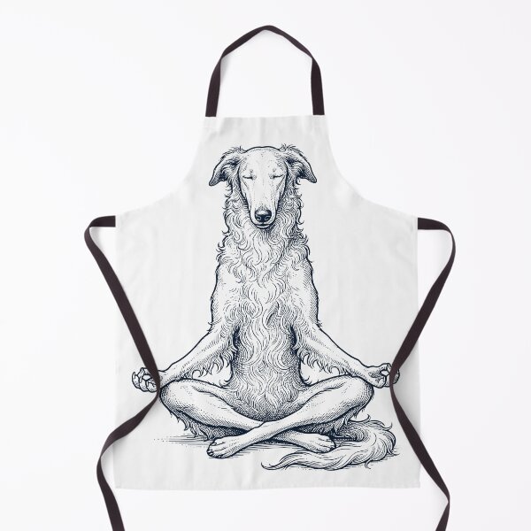Item preview, Vintage Borzoi Yoga Lotus Meditation Dog Lover designed and sold by DoodleTortle.