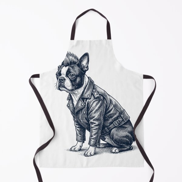 Item preview, Vintage Boston Terrier Punk Mowhawk Dog Mom Dad designed and sold by DoodleTortle.