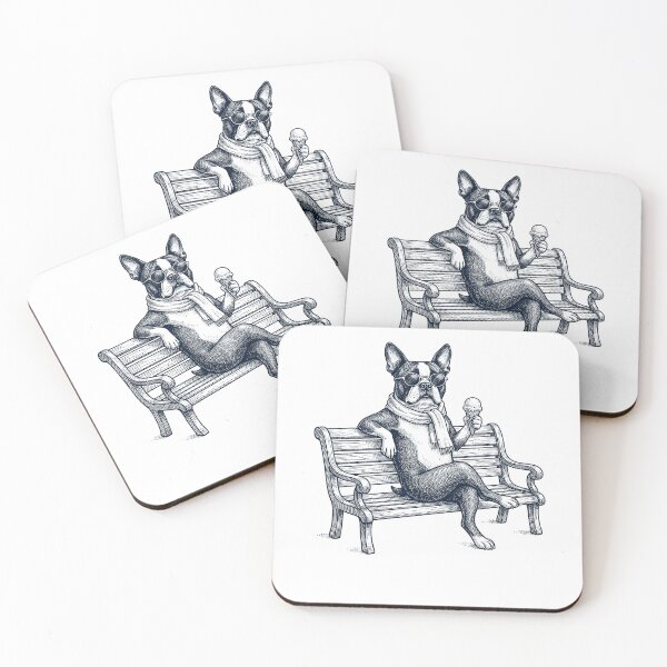 Item preview, Boston Terrier Ice Cream Dog Mom Dad designed and sold by DoodleTortle.