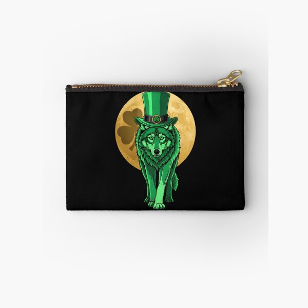 Item preview, Retro Wolf & Shamrock Irish St. Patrick’s Day Appa designed and sold by OlakunleOloroz.