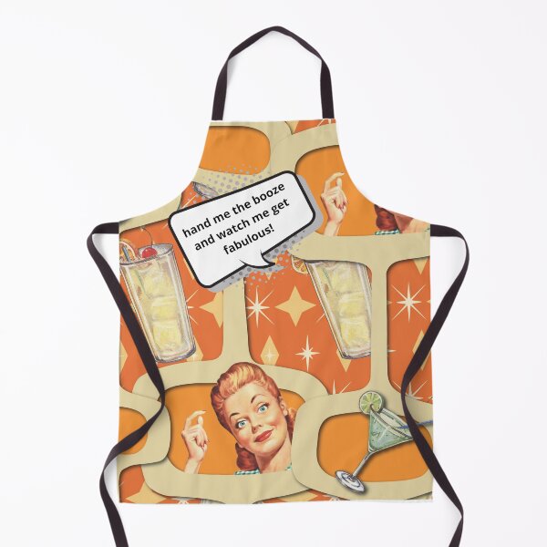 Item preview, Vintage Retro 1950s Mid Century Modern Atomic Housewife Hand Me The Booze designed and sold by RetroMaggie.