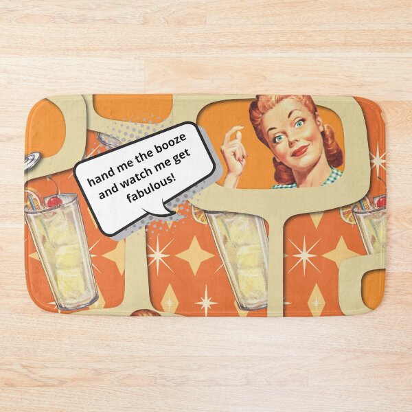 Item preview, Vintage Retro 1950s Mid Century Modern Atomic Housewife Hand Me The Booze designed and sold by RetroMaggie.