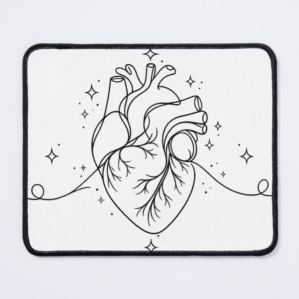 Item preview, Clock Human Heart Fine Line designed and sold by Aithusa1.