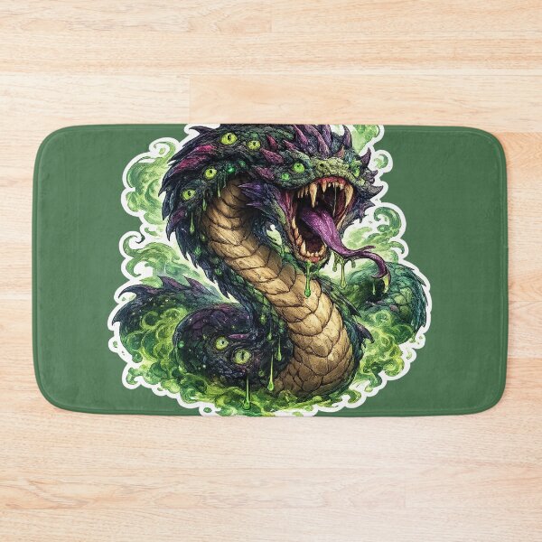 Item preview, Venomous Serpent Monster Sticker – Dark Fantasy Snake Creature designed and sold by DrizzyV.