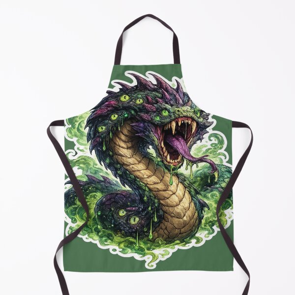 Item preview, Venomous Serpent Monster Sticker – Dark Fantasy Snake Creature designed and sold by DrizzyV.