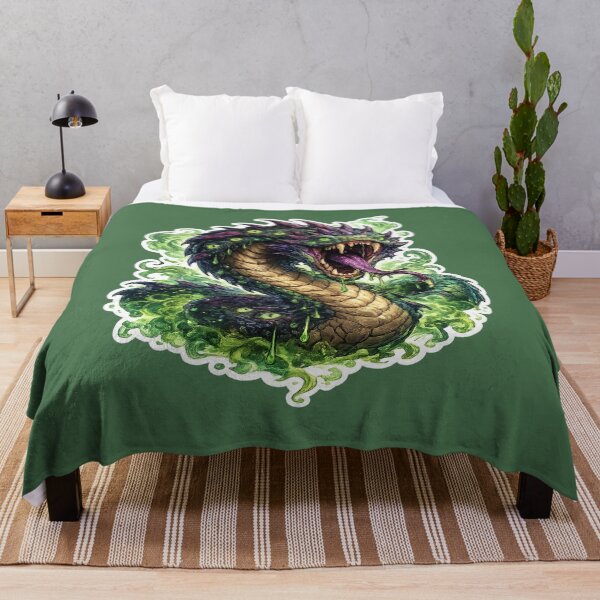 Item preview, Venomous Serpent Monster Sticker – Dark Fantasy Snake Creature designed and sold by DrizzyV.