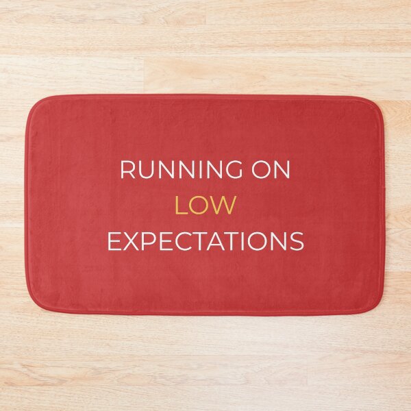 Item preview, Running On Low Expectations – Work Stress Humor Quote designed and sold by lowenergyclubco.