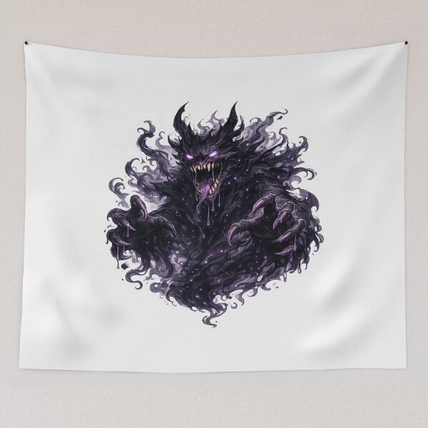 Item preview, Shadow Demon Monster Sticker – Dark Smoke Creature designed and sold by DrizzyV.