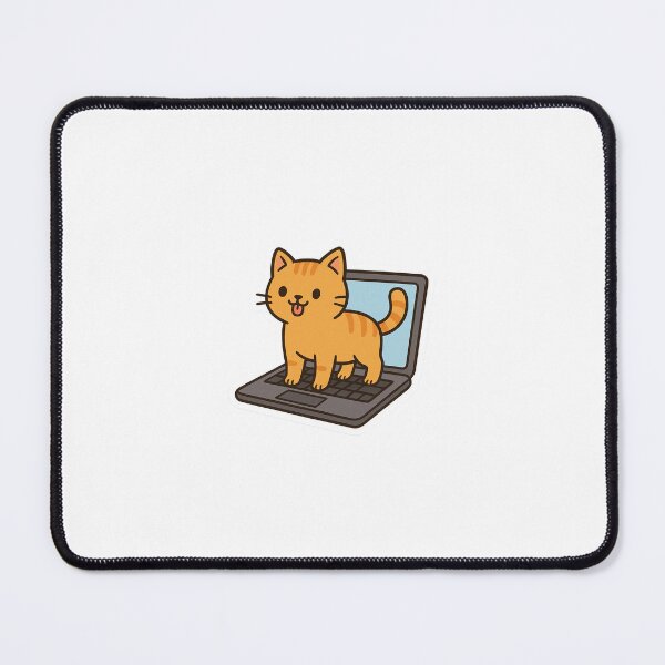Item preview, Cat Sitting on Laptop designed and sold by jensenlovescats.