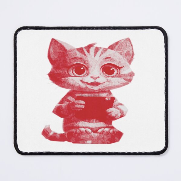 Item preview, Cute Cat Using Phone designed and sold by kinpirks.