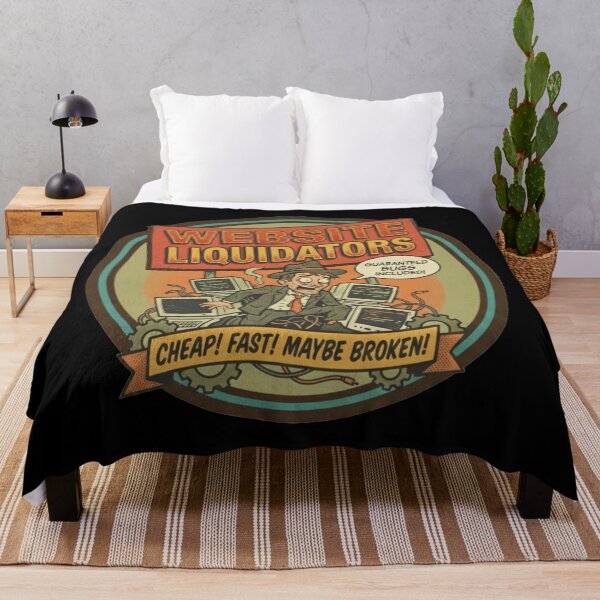 Item preview, Website Liquidators - Guaranteed Bugs Included - Retro Developer Humor designed and sold by Stone-T .