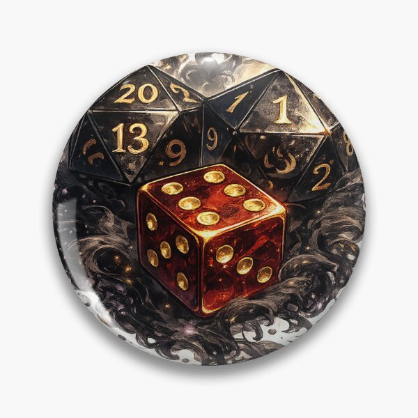 Item preview, Fantasy RPG Dice Sticker – D20 and Dice Illustration designed and sold by DrizzyV.