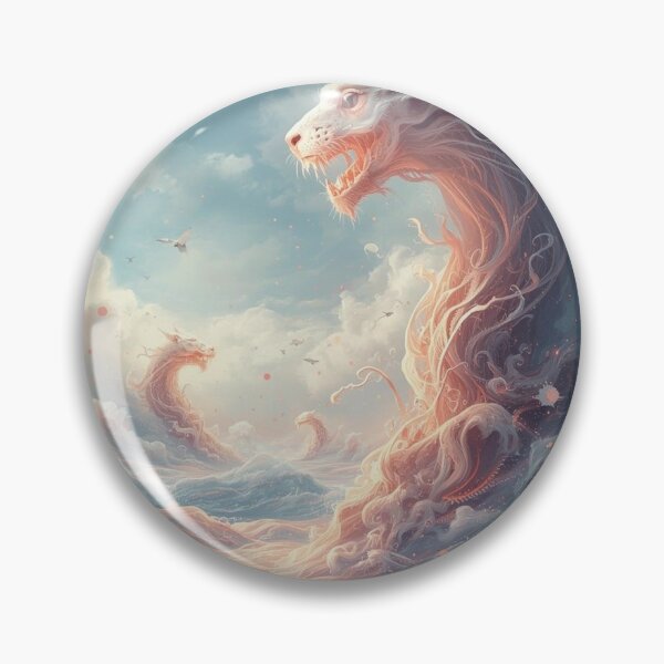 Item preview, Pink Dragons in the Ski designed and sold by AlinaSCorner.