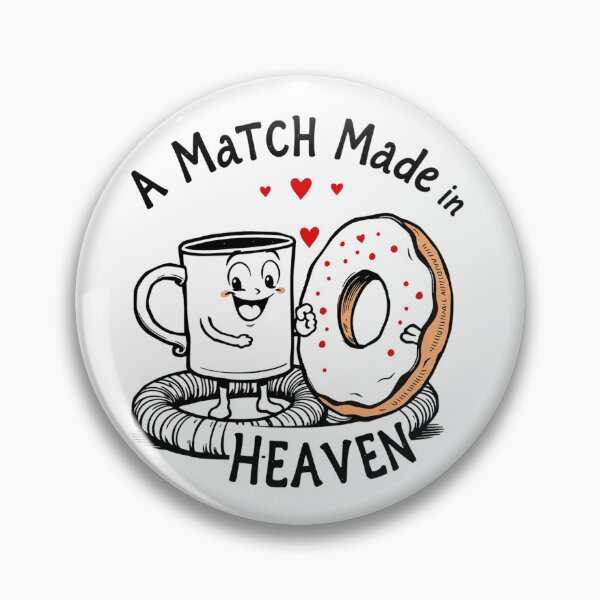 Item preview, Coffee and Donut – The Perfect Combination Valentine Love Design designed and sold by Sparkofart07.