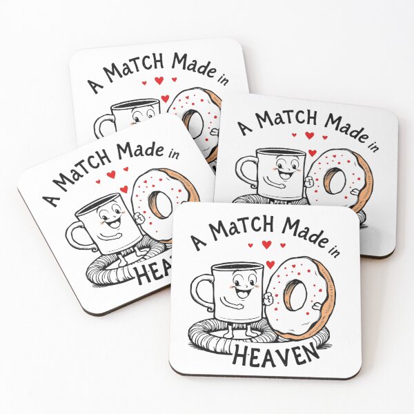 Item preview, Coffee and Donut – The Perfect Combination Valentine Love Design designed and sold by Sparkofart07.