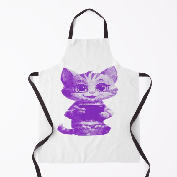 Item preview, Cute Cat Using Phone designed and sold by kinpirks.