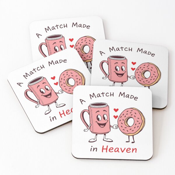 Item preview, Coffee and Donut – The Perfect Combination Valentine Love Design designed and sold by Sparkofart07.