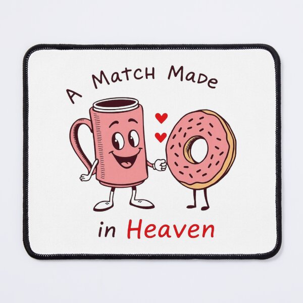 Item preview, Coffee and Donut – The Perfect Combination Valentine Love Design designed and sold by Sparkofart07.