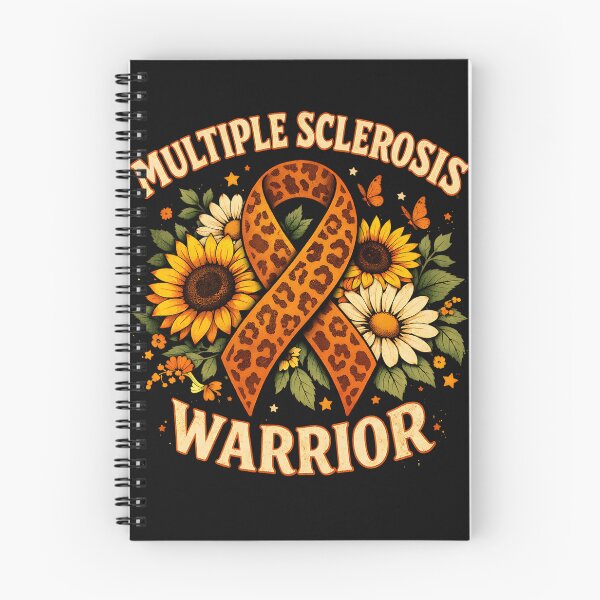 Item preview, Ms Awareness Sunflower Leopard Ribbon Multiple Sclerosis Warrior designed and sold by clothesy7.