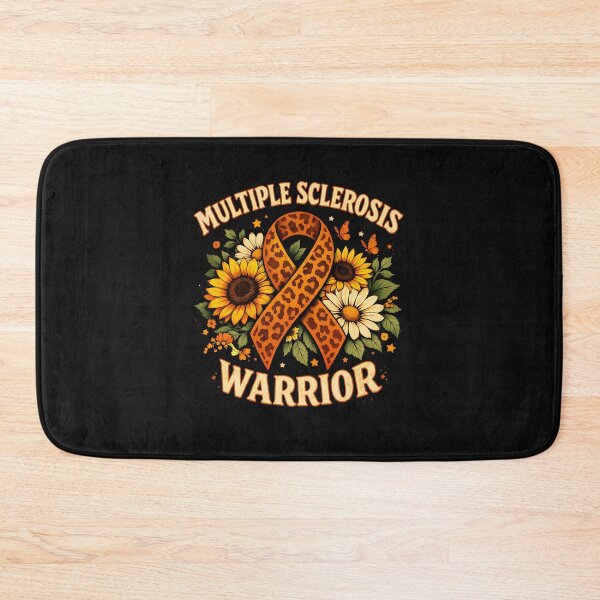 Item preview, Ms Awareness Sunflower Leopard Ribbon Multiple Sclerosis Warrior designed and sold by clothesy7.