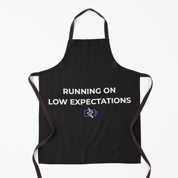 Item preview, Running On Low Expectations – Work Stress Humor Quote designed and sold by lowenergyclubco.
