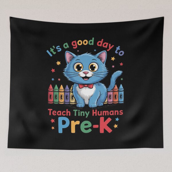 Item preview, It's A Good Day To Teach Tiny Humans Pre-K Cat Teacher Lover designed and sold by angolinnArt.