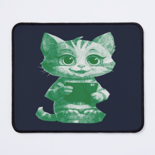 Item preview, Cute Cat Using Phone designed and sold by kinpirks.
