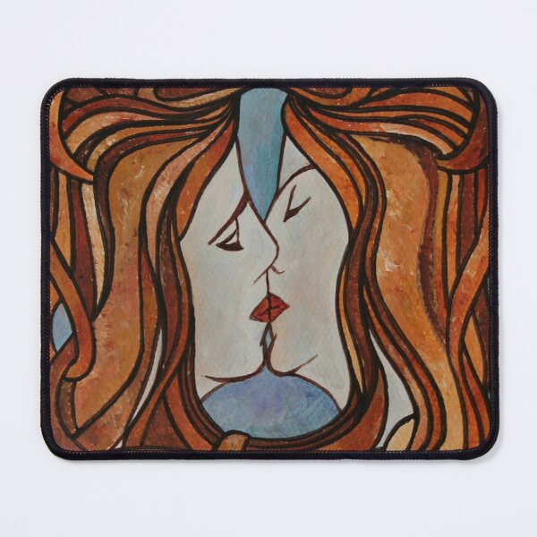 Item preview, Lesbian Kiss Art Nouveau Style Vector Art designed and sold by taiche.