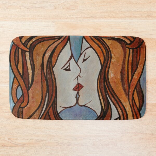 Item preview, Lesbian Kiss Art Nouveau Style Vector Art designed and sold by taiche.