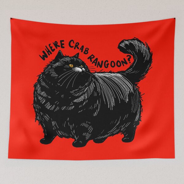 Item preview, Where Crab Rangoon Cat designed and sold by KilkennyCat Art.