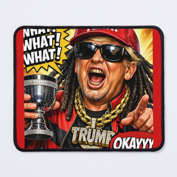 Item preview, WHAT?! OKAYYY!” – Political Rap Parody Caricature designed and sold by KEMET-85.