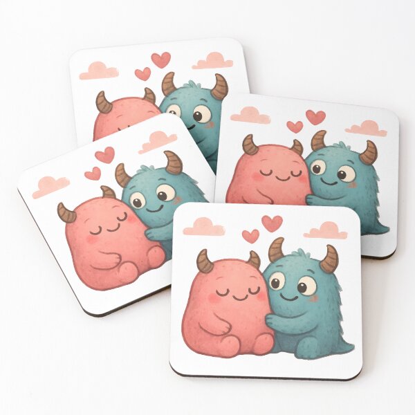 Item preview, Monsters in love designed and sold by Eat art design.