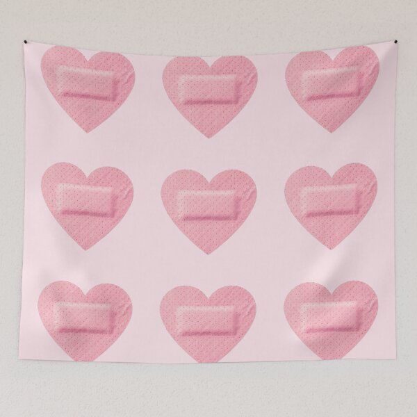 Item preview, pink heart bandaid designed and sold by inainart.