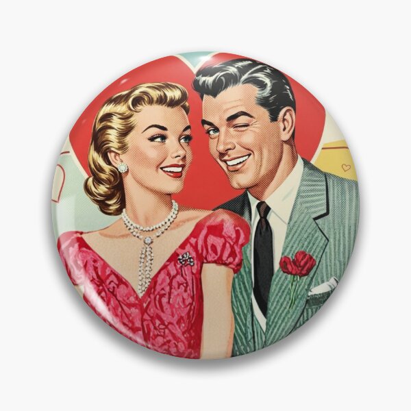 Item preview, Vintage Pop Art Valentine Couple Romance designed and sold by Innova_Creations.
