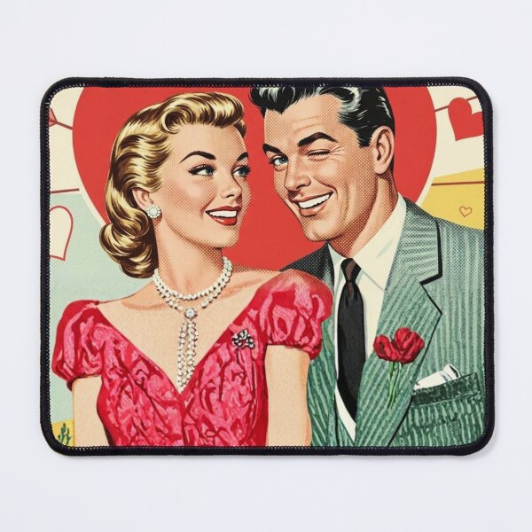 Item preview, Vintage Pop Art Valentine Couple Romance designed and sold by Innova_Creations.