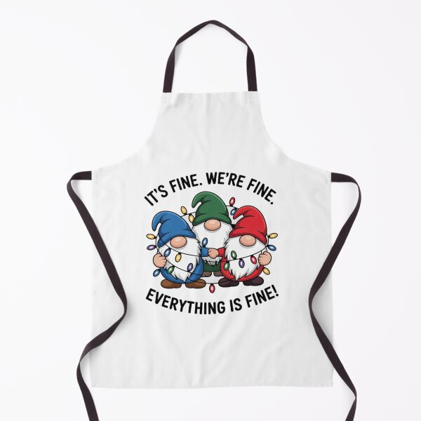 Item preview, It's Fine We're Fine Everything Is Fine Gnome Teacher Xmas designed and sold by angolinnArt.
