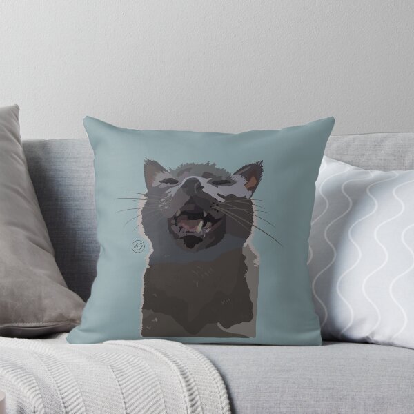 Item preview, Grey Cat Smiling designed and sold by madisonGreimann.