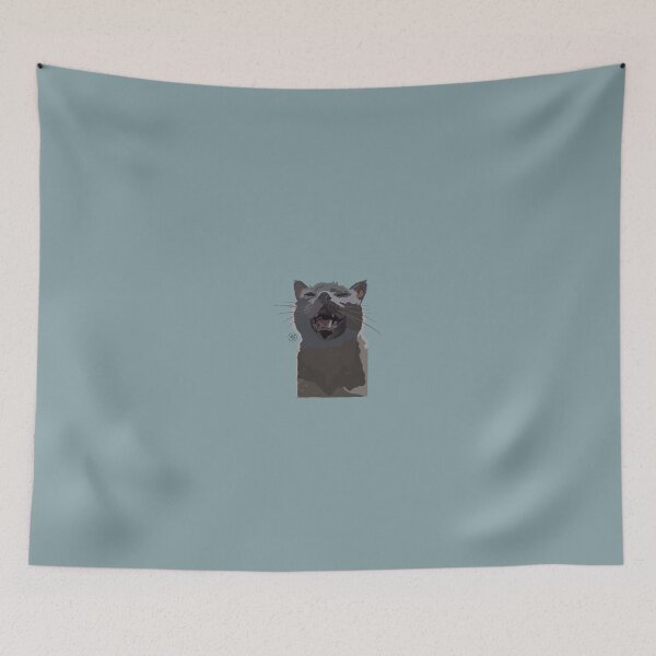 Item preview, Grey Cat Smiling designed and sold by madisonGreimann.