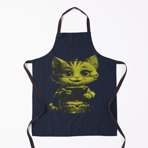 Item preview, Cute Cat Using Phone designed and sold by kinpirks.
